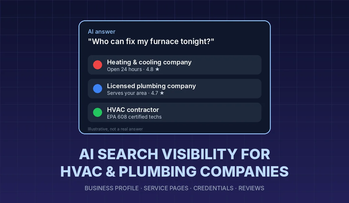 AI Search Visibility for HVAC and Plumbing Companies