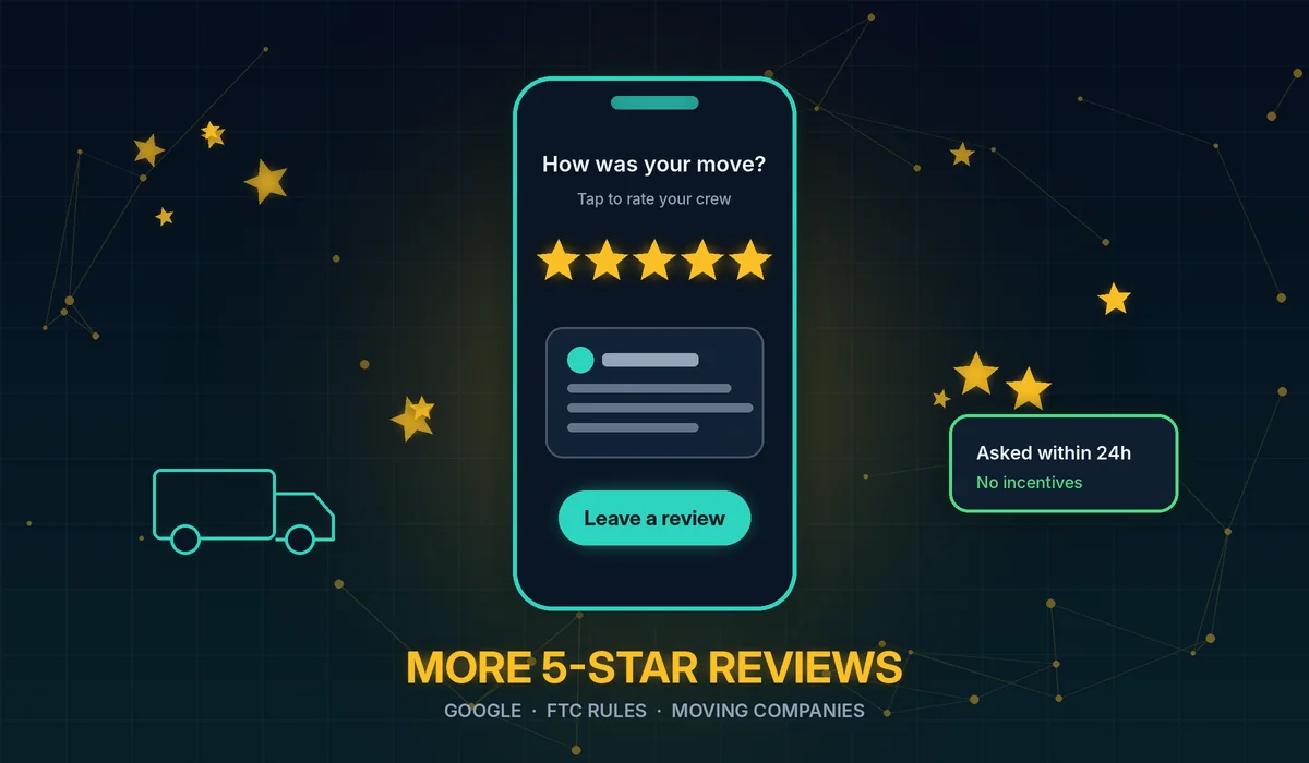 More Google reviews for movers, within Google and FTC rules