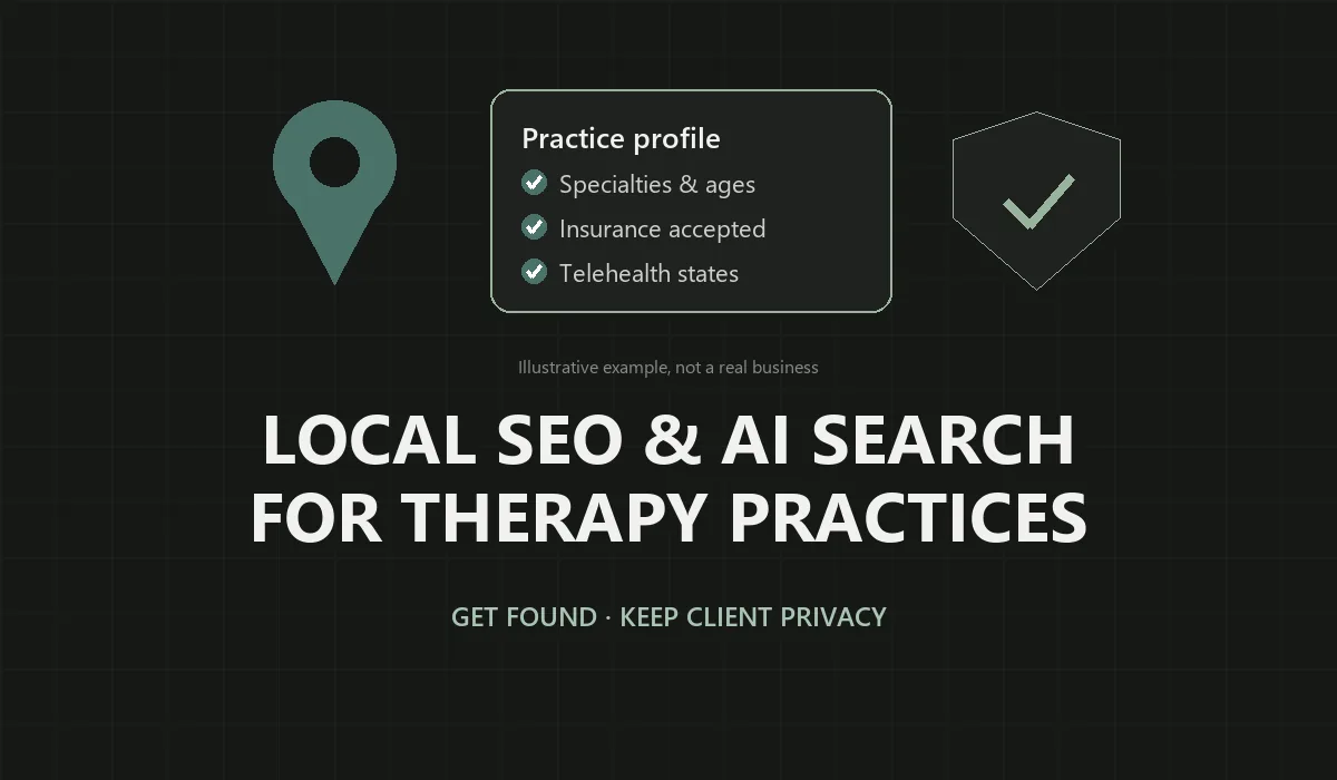 Getting Found by Patients: Local SEO, Reviews and AI Search for Therapy Practices